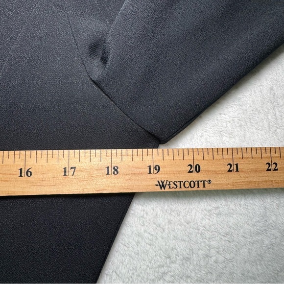 Vintage 80s 90s Black Blazer Jacket and Skirt Suit Set with Lace Details, Office - Picture 8 of 16